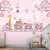 Papel de Parede Personalizado Passeio Encantado Baby Pink