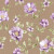 Papel de Parede Floral Lilás e Fundo Marrom