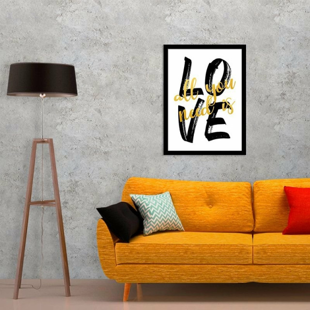 Quadro Decorativo All is Love