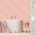 Papel de Parede Geométrico Stylish Soft Pink com Rose