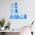 Espelho Decorativo Fé Paz Amor