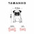 Quadro 3D Cachorro Pug