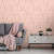 Papel de Parede Geométrico Premium Soft Pink com Rose Gold