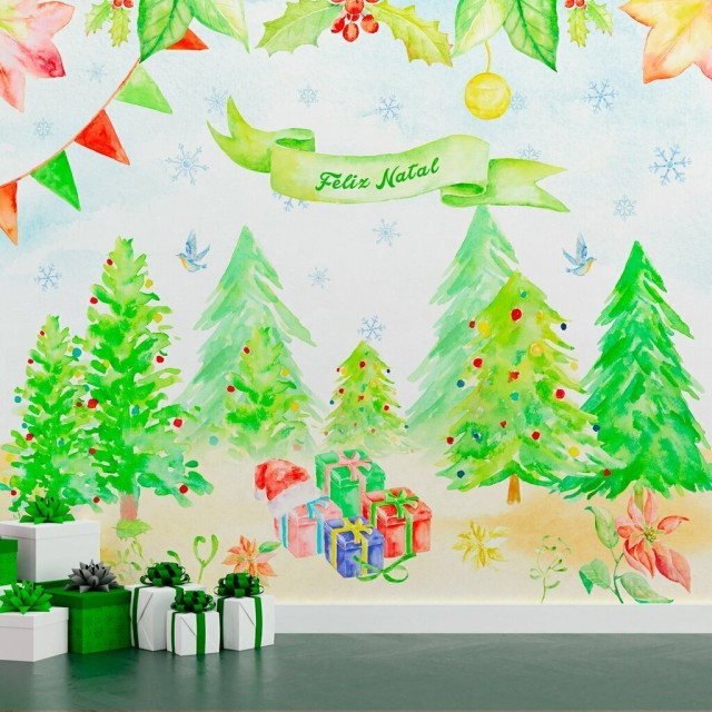 Papel de Parede Personalizado Árvore de Natal