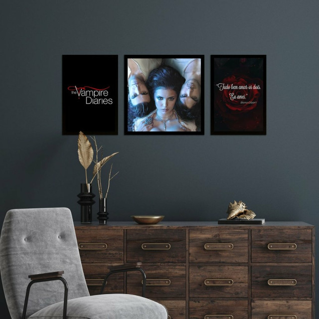 Kit de Placas Decorativas The Vampire Diaries