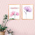 Kit Quadro Decorativo Flores Aquarela Love