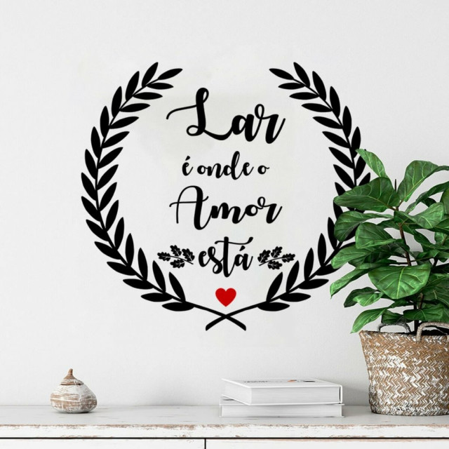 Adesivo Decorativo Lar e Amor