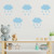 Adesivo de Parede Cloud Rain Blue