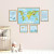 Kit de Placas Decorativas Mapa Mundi Kids