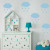 Adesivo de Parede Cloud Rain Blue