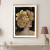 Quadro Decorativo Mulher Flor Dourada