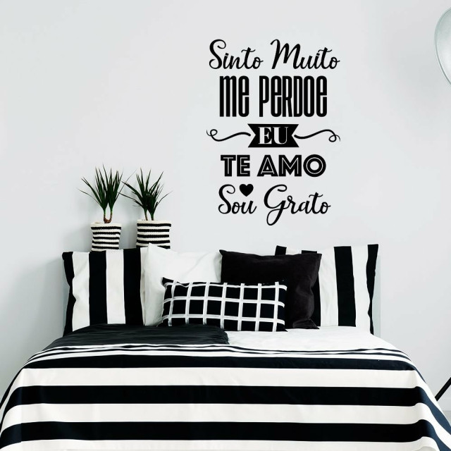 Adesivo Decorativo Frase "Sinto Muito