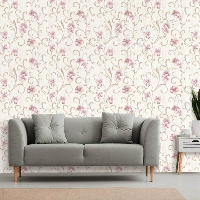 Papel de Parede Floral Orquídea Rosa