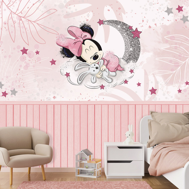 Papel De Parede Personalizado Minnie Soneca