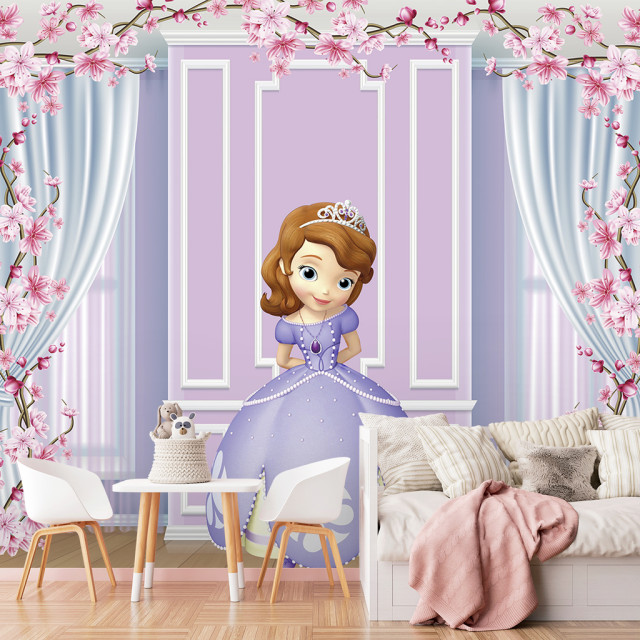 Papel De Parede Personalizado Princesinha Sofia