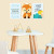 kit de Placas Decorativa Raposa Cute