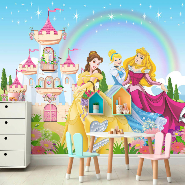 Papel De Parede Personalizado Princesas No Céu Encantado