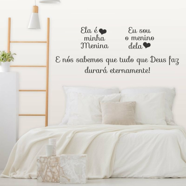 Adesivo Decorativo Frase ''Eternamente''