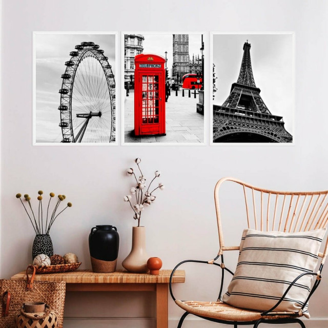 Kit Quadro Decorativo Londres