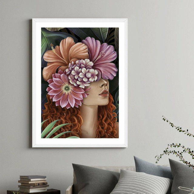 Quadro Decorativo Mulher Ruiva