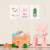 Kit de Placas Decorativas Lhamas Cute