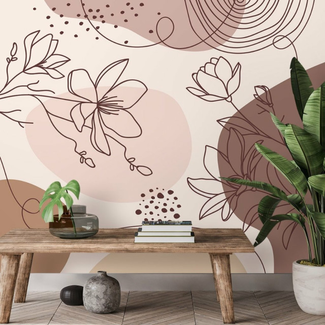 Papel De Parede Personalizado Jardim Boho Magnólia