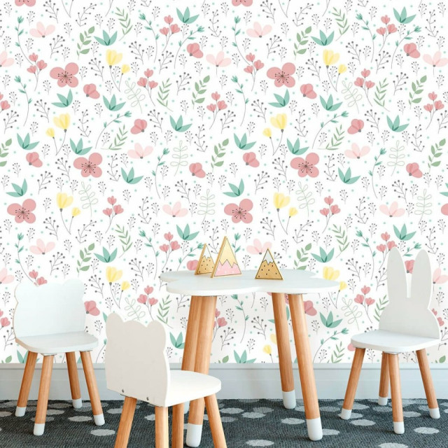 Papel de Parede Floral Soft