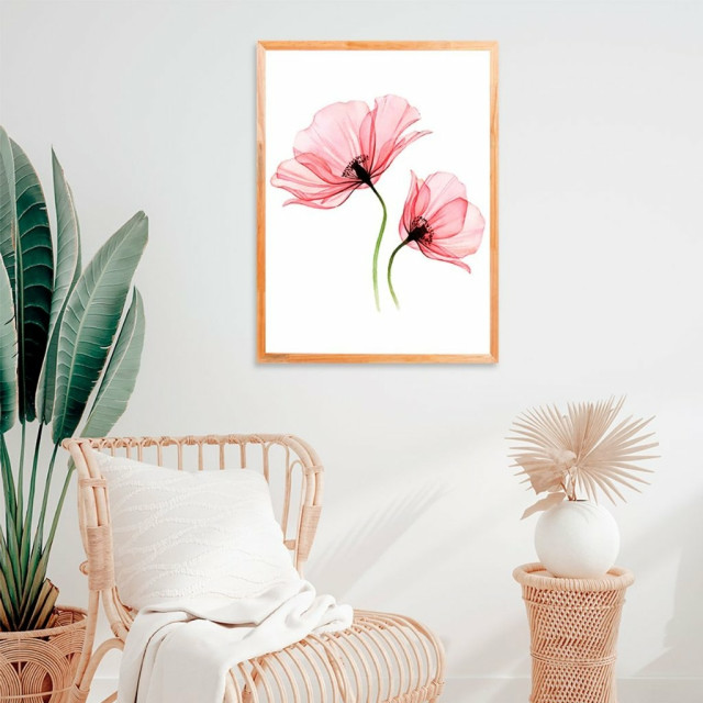 Quadro Decorativo Floral Aquarela