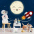 Papel de Parede Personalizado Astronaut Girl