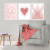 Kit Quadro Decorativo Love Heart