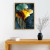 Quadro Decorativo Abstrato Gotas Douradas