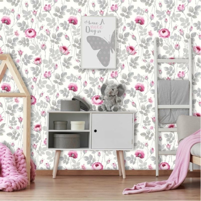 Papel de Parede Floral Hilary