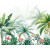 Papel de Parede Personalizado Jardim Tropical Aquarela