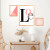 Kit Quadro Decorativo Love Heart Geometric