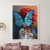 Quadro Decorativo Mulher Borboleta