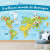 Papel de Parede Personalizado Mapa Mundi Kids