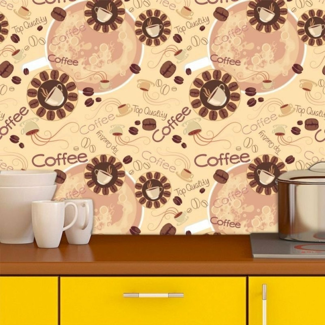 Papel de Parede Para Cozinha Coffee