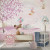 Papel De Parede Personalizado Jardim Pink Cute