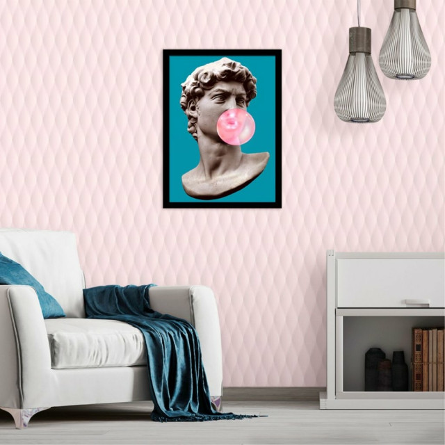 Quadro Decorativo Davi Bubble Gum