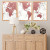 Kit Quadro Decorativo Mapa Mundi Rose Gold Marble