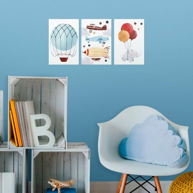 kit de Placas Decorativa Ballon Cute