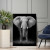 Quadro Elefante Preto e Branco