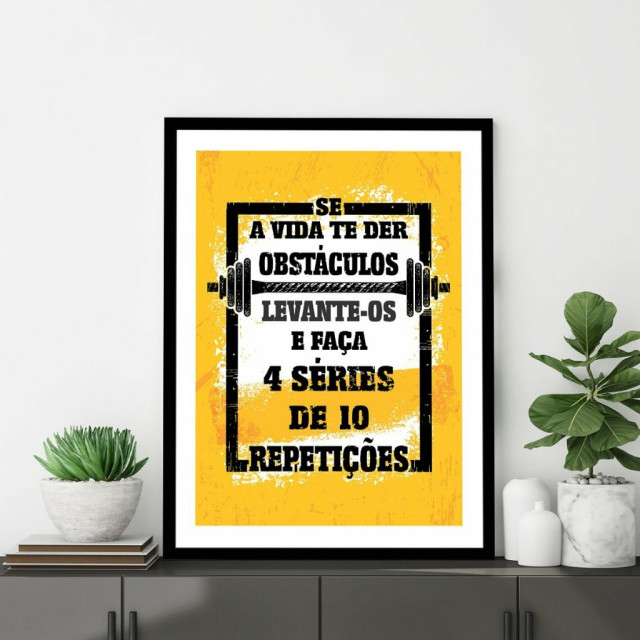 Quadro Academia Motivação