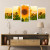 Quadro Decorativo Mosaico Girassóis