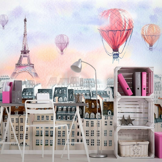 Papel de Parede Personalizado Balão Paris