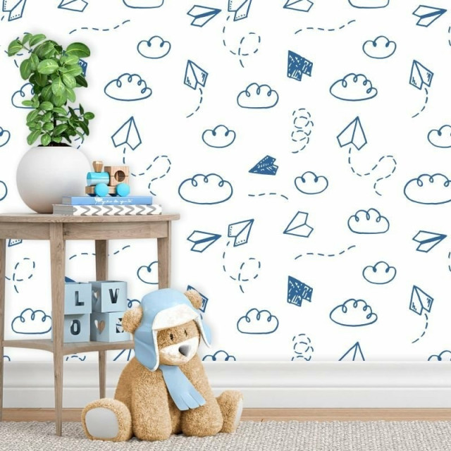 Papel de Parede Baby Aviãozinho de Papel