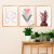 Kit Quadro Decorativo Abacaxi Love Rose