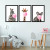 Kit Quadro Decorativo Animals Bubble Gum