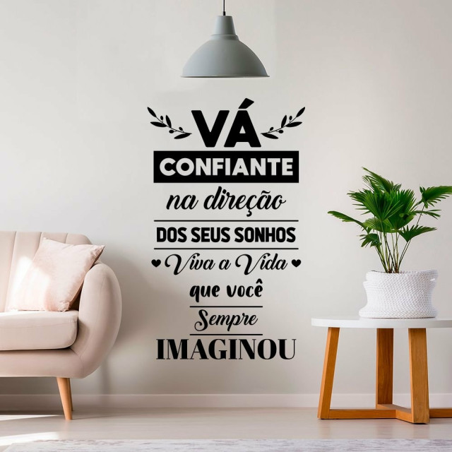 Adesivo Decorativo Siga Os Seus Sonhos