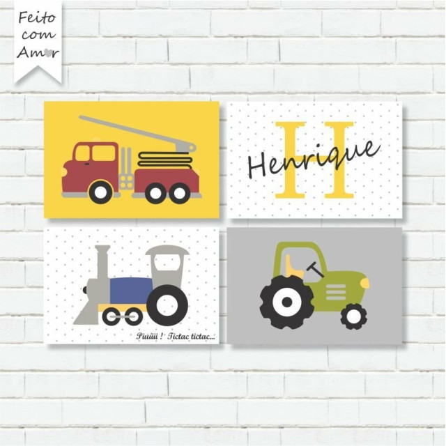 Kit de Placas Decorativas Piuiii, Tic Tac